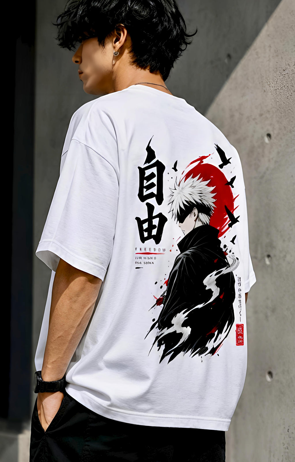 AMORPH "FREEDOM // GOJO" Heavyweight Oversized Tee