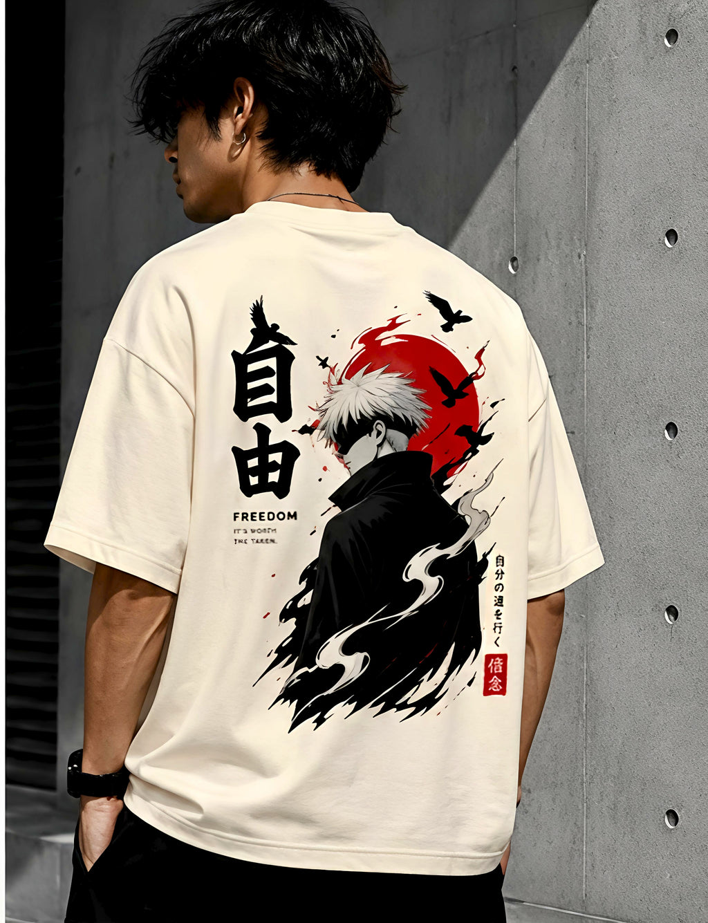 AMORPH "FREEDOM // GOJO" Heavyweight Oversized Tee