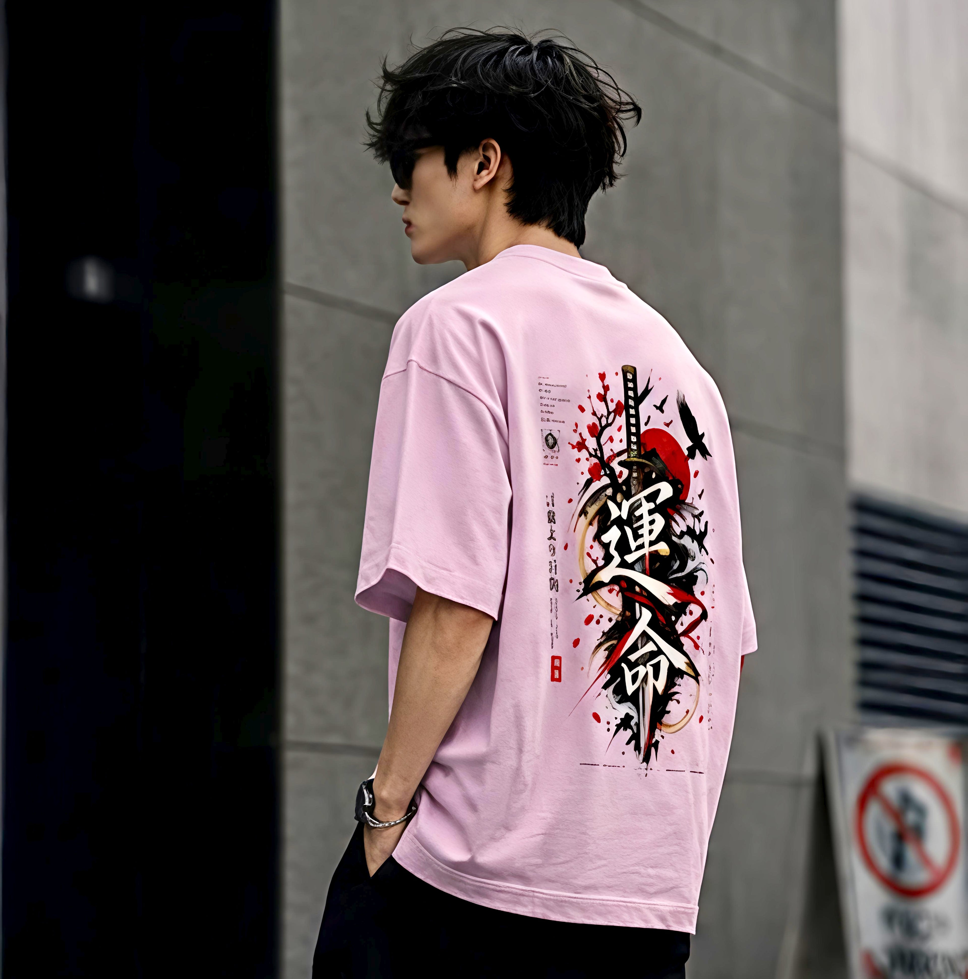 運命 — Unmei Unisex Oversized Tee — Fate / Destiny