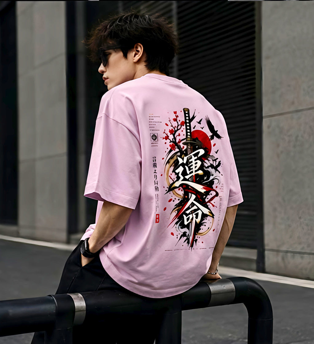 運命 — Unmei Unisex Oversized Tee — Fate / Destiny