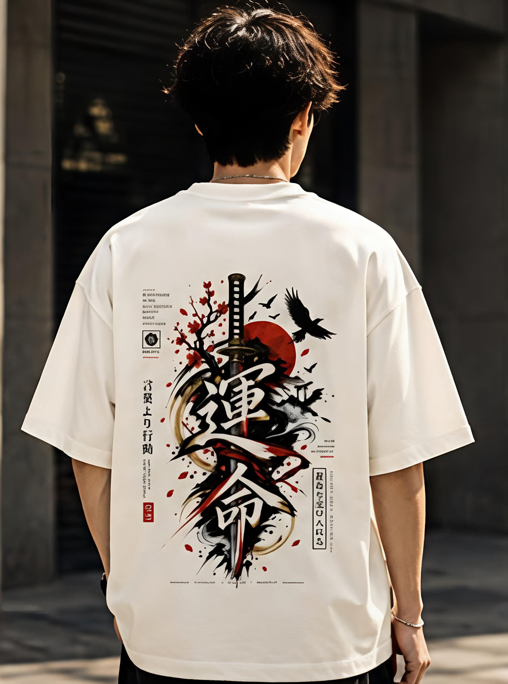 運命 — Unmei Unisex Oversized Tee — Fate / Destiny